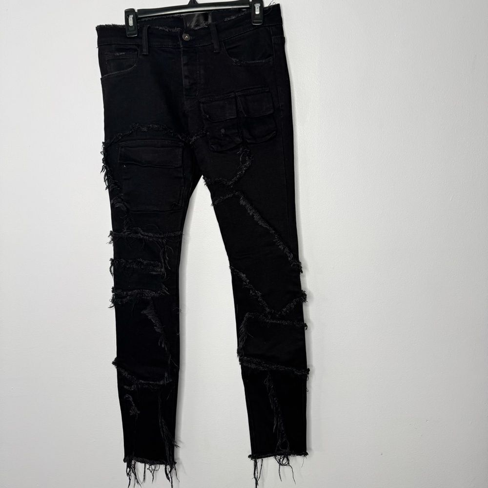 Valabasas Black Distressed Jeans size 29